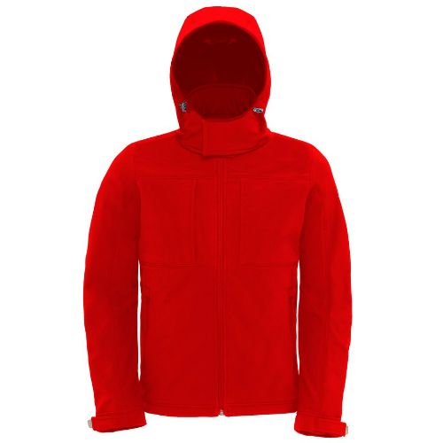 B & C Collection B&C Hooded Softshell /Men Red